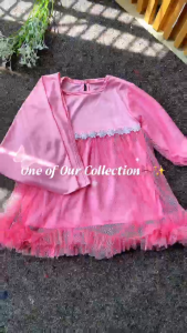 littleza Gamis Anak Bayi Perempuan 1-3 Tahun Lucu Hijab Set – Dress Lebaran Tutu Cantik Littleza