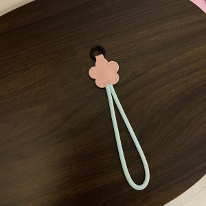 Original Simple Flower Mobile Phone Lanyard Wristlet Car Keychain  Style Accessory Hanging Cord Nylon Woven Material
