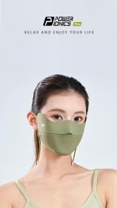 POWER IONICS FDA Registration Cooling Womens UV Sun Protection Face Mask UPF50+ Outdoor Sports Mask