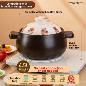 Versatile Ceramic Casserole For Stewing Soup