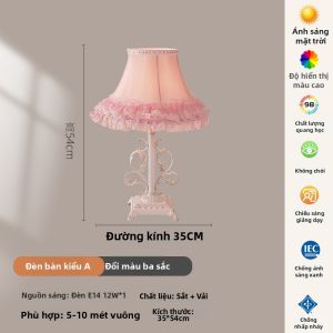 OUCHAO | Đèn Bàn Phong Cách Pháp Có Ren Công Chúa
