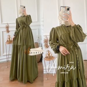 Amira by Nabtik Gamis Maxi Dress Bahan Airflow LD 110 PB 140