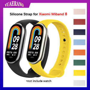 VUAERANG Silicone Strap for Xiaomi Mi Band 8 Strap Sport Watch Bracelet Replacement Wristband for MiBand 8 Smart Watch Wrist Belt Accessories