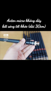 Anten Micro không dây Bắt Sóng Tốt Khỏe -  ăng ten kích sóng (chuôi gài) cao cấp dài 30Cm