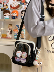 Japanese Style Small Shoulder Bag for Women JK Bag Cartoon Backpack Korean Style Design Transparent Bag 2024 Autumn New Arrival Phone Small Square Bag