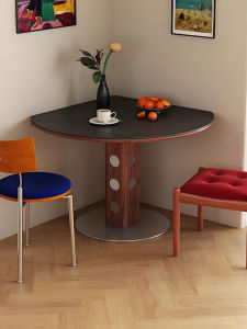 MU FENG ZHI NAN | Mid Century Modern Folding Extendable Round Dining Table