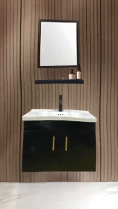 6in1 set Bathroom basin cabinet S/steel 600mm