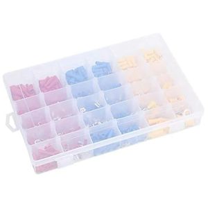 KOVEX 280pcs Assorted Insulated Cable Connector Electrical Wire Crimping Butting Auto Parts Kit Combination Box【COD】