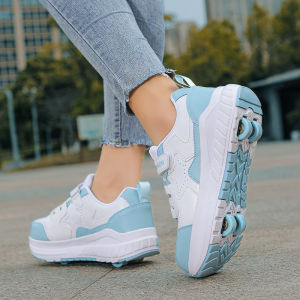 Transformable Roller Shoes 4-Wheels