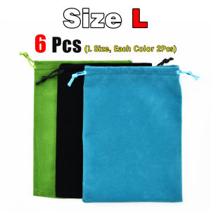 Topranc Fishing Reel Storage Bag Drawstring Closure Portable Anti Drop Fishing Tackle Organizer