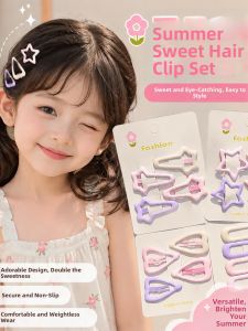 WAMEN | Cute Children Hair Clips Pink Purple