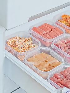 Tủ lạnh hộp thịt đông lạnh hộp lưu trữ dùng cho thực phẩm phân loại thực phẩm Lưới hộp đựng trái cây không mùi kín hộp giữ tươi