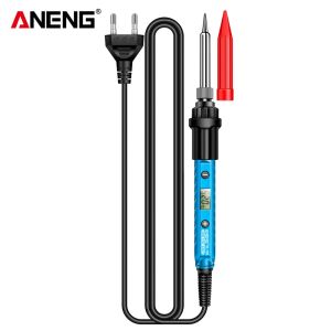 ANENG | ANENG SL105 60W Adjustable Temperature Electric Soldering Iron Kit Soldering EU Plug Repair Rework Heat Pencil Repair Tools