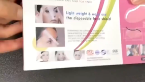 50Pcs Disposable Face Shields Barber Cutting Disposable Face Shields For Hair Salon Service