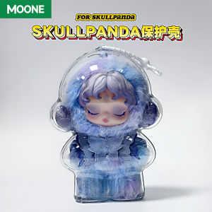 เคสป้องกัน Moone Winter Melody ปกป้องเต็มรูปแบบ เรซินบล็อก พวงกุญแจพลาสติกป้องกันฝุ่นแบบโปร่งใสสำหรับ Bubbles Mat