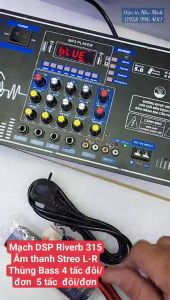 MẠCH LOA KÉO DSP 315 + MIC KHÔNG DÂY CAO CẤP - CHUYÊN THÙNG BASS ĐÔI 40