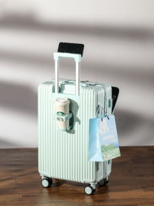 New Alloy Front Opening Luggage Multi-Function Universal Wheel Travel Suitcase Password Boarding Box Dry Wet Separation Box