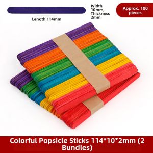 DUOCAIHANI | Colorful DIY Craft Popsicle Sticks Wooden Pieces