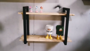 ชั้นไม้ติดผนัง 3ขนาด ชั้นวางของติดผนัง ชั้นตกแต่งบ้าน ชั้นไม้วางของ ติดผนัง ชั้นวางต้นไม้ ชั้นติดผนัง ต้องเจาะ งานสไตล์ลอฟท์ MT113