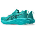 ASICS Men NOVABLAST 5 Running Shoes in Wave Teal/Black. 