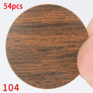 54Pcs/SET  Wooden Furniture Self Adhesive Screw Cap Cover Hole Stickers Wood Craft Desk Cabinet Drawer Art Sticker Ornament