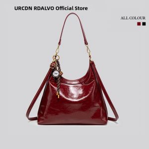 URCDN RDALVO | Leather Tote Bag Large Capacity Versatile Work Commute Handbag