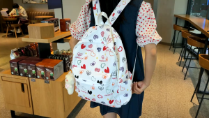 Cute flower print backpack Harajuku ulzzang Japanese all-match soft girl schoolbag girl backpack