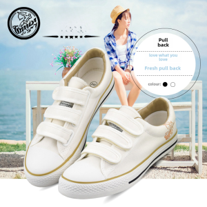 Warrior Easiest for Match Canvas Shoes: Low Ankle Hook & Loop Fastener