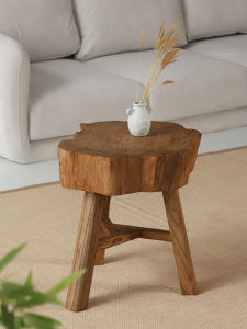 Zen Style Elm Wood Coffee Table