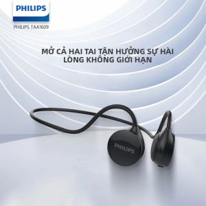 Tai Nghe Bluetooth Dẫn Truyền Xương Philips TAA1609 Tai Nghe Không Dây Chống Nước Theo Tiêu Chuẩn IP66 Với Mic Âm Thanh Nổi HiFi HD Dành Cho Thể Thao Sử Dụng Ngoài Trời