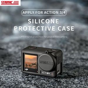 STARTRC Silicone Protector for DJI Action 4/ 3 ซิลิโคนป้องกันตัวกล้อง และเลนส์กล้อง มาพร้อมสายคล้องมือ