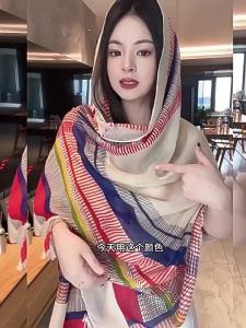 XUANXUAN | Summer Lightweight Fashion Travel Photography Scarf