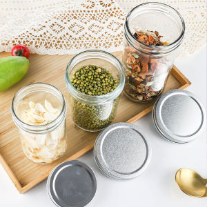 ItemMart Sealed Glass Jar Kitchen Storage With Lid Pickle Bottle Jam Bottles 100ml-500ml