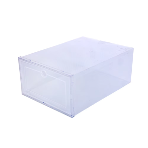 6 Pack Transparent Shoe Box Shoes Organizers Thickened Foldable Dustproof Storage Box Stackable Combined Shoe Cabinet Sale