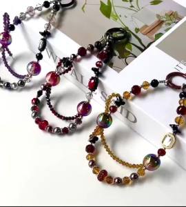 Dây Đeo Điện Thoại Di Động Pha Lê Cao Cấp Thủ Công Mặt Dây Chuyền Hạt Hình Giọt Nước Dây Đeo Tay Cao Cấp Trang Sức Mặt Dây Chuyền