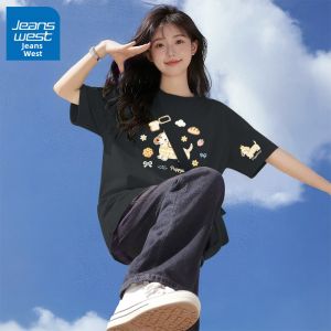 Jeanswest | Áo Thun Tay Ngắn Cotton Dopamine Cho Mùa Hè