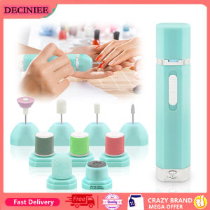 DECINIEE 9 In 1 Multifunctional Portable Electric Nail Tips Grinding Manicure Machine Manicure Tools Electric Shavers Hair Remover