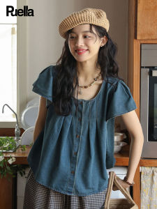 puella | Vintage Casual Fashionable Matchable Denim Shirt