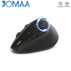 JOMAA | JOMAA Ergonomic Wireless Mouse 2.4Ghz&Bluetooth Mousewith 3-in-1Quick-Switch Scroll Wheel Mouse for Laptop and Desktop
