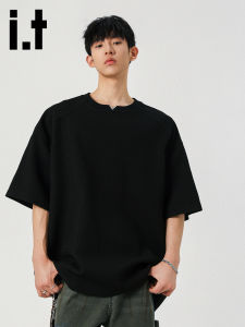 izzue | Áo Thun Tay Ngắn V-Neck Thời Trang Mùa Hè Form Rộng