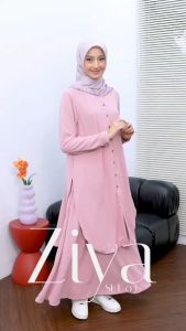 TERMURAH ZIYA SET 03 ONE SET ABAYA CANTIK NAN ELEGANT BY ETHICA TERBARU KEKINIAN