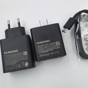 Samsung | SAMSUNG 50W PD USB C Charger 50W/25W 2Ports Fast Charge EU Adapter For Galaxy S25 FE S24 S23 A35 A25 A15 &5A Quick Type C Cable