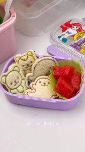 Cetakan Roti Tawar sandwich Bekal Anak Lucu Karakter Tupai Beruang Paus Lumba Bento Rice Mold Set isi 4