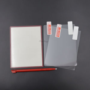 1Set Plastic LCD Screen Lens Cover + Top & Bottom Screen Protector Film+Stylus Pen For NDSi XL/LL Console