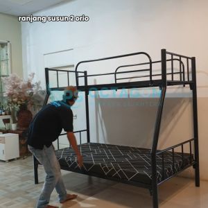 Ranjang Minimalis Susun 2 Orio 90/120 x 200 minimalist