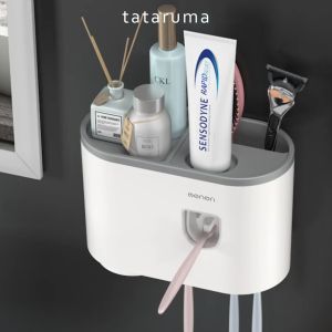 Dispenser Odol Tempat Sikat Gigi Gantung Gelas Kumur Dinding TATARUMA HOJURA LARGE