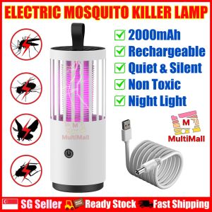3rd Gen Electronic Mosquito Killer Lamp 2000 mah Battery | Mosquito Killer Lampl Anti Fly | Trap Bug | Electric Inhalation | Shock Mosquito | Lamp Insect Killer | Zapper USB Electric | Insect Repellent | Purple Light lamp | Mosquito Killer