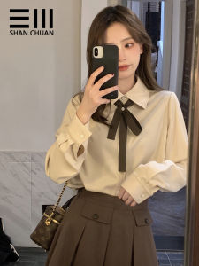 Thickened Long Sleeve Shirt for Women in Fall Winter Stylish Casual Design Loose Fit Ideal for Commuting and Job Interviews