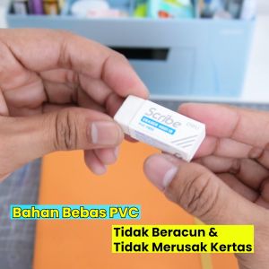 Deli Eraser / Penghapus Pensil Putih Bebas PVC Bebas Debu Tidak Beracun 1 pcs EH00110