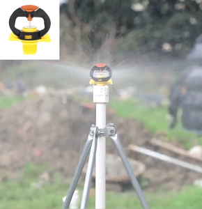 Béc phun mưa xoay 360 độ ren 17 kết nối pvc 21 tiện lợi
